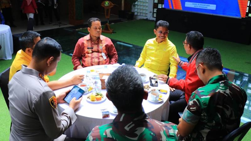 Pemkot Tangerang menggelar silaturahmi antara Forkopimda dengan Partai Politik untuk suksekan Pemilu 2024. (Foto: Dok Pemkot)