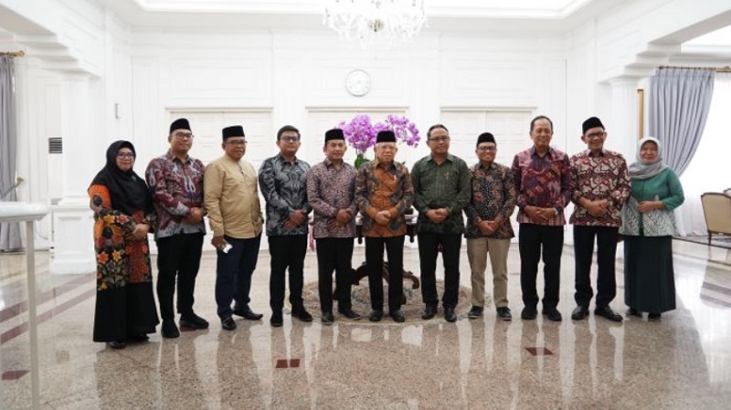 Tim Museum Literasi Syekh Nawawi Al-Bantani menemui Wakil Presiden Ma'ruf Amin. (Foto: Dok Setwapres).