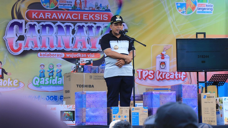 Pj Walikota Tangerang, Nurdin menghadiri acara Karawaci Eksis Carnival, (Foto: Dok Pemkot)