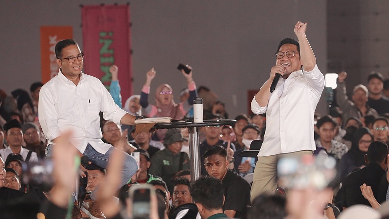 Capres dan cawapres nomor urut 1, Anies Baswedan dan Muhaimin Iskandar (AMIN). (Foto: Repro)