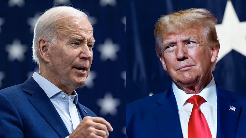 Presiden Joe Biden dan mantan Presiden Donald Trump. (Foto: AFP; Getty Images)