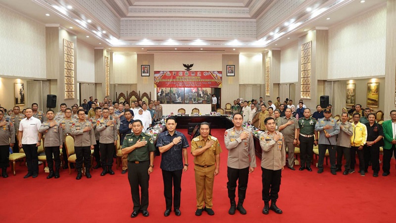 Rapat Koordinasi Lintas Sektoral terkait Pengamanan Pilkada Serentak 2024 [Foto: Adpim dan Protokol Setda Provinsi Banten]