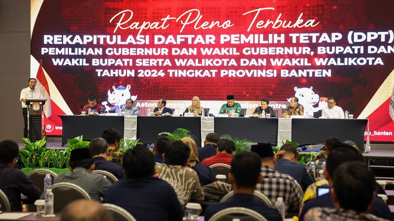 Rapat pleno terbuka DPT Pigub Banten. [Foto: Adpimpro Setda Banten]