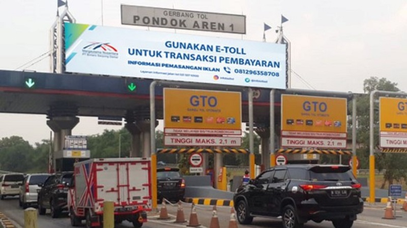 Pintu Tol Pondok Aren. [Foto: Repro]