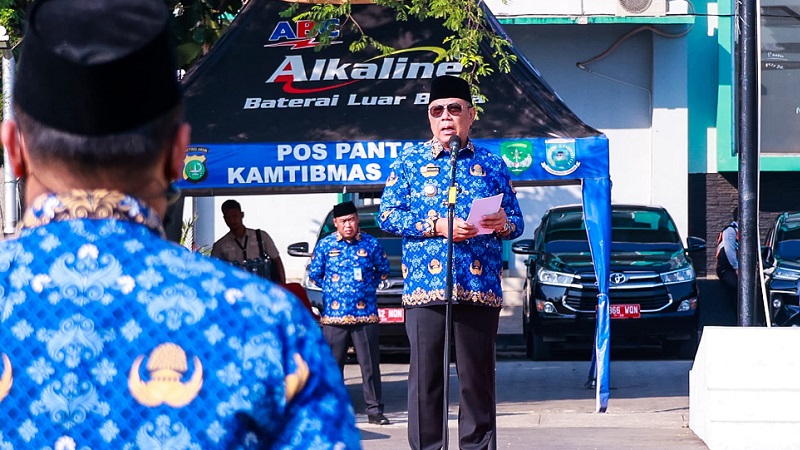 Walikota Tangsel Benyamin Davnie, mengingatkan ASN untuk netral di Pilkada Tangsel. [Foto: Repro/RMB]