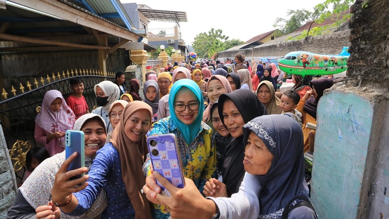 Calon Gubernur Banten Airin Rachmi Diany  akan memperjuangkan  pemekaran daerah Kabupaten Lebak. [Foto: AMR/RMN]