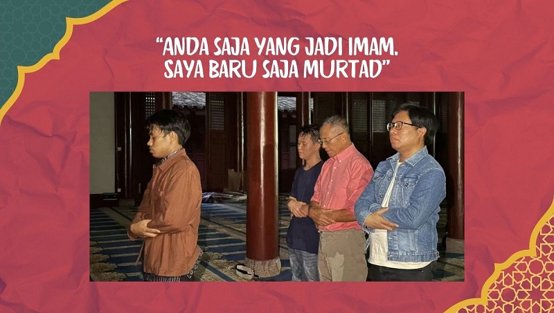 Dahlan Iskan melaksanakan di masjid di pusat kota Fuzhou.