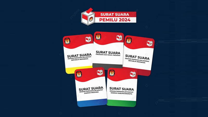 Ilustrasi surat suara Pilkada 2024.[Foto: Repro/RMB]