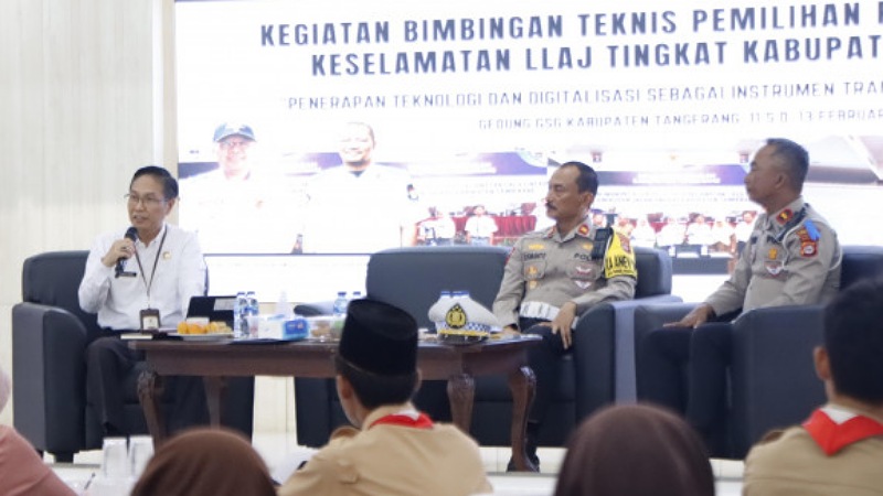 Dishub Kabupaten Tangerang Gelar Bimtek Pelajar Pelopor Keselamatan LLAJ. [Foto: Dok Pemkab Tangerang]