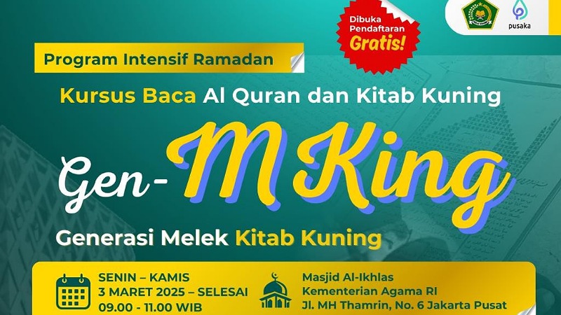 Kemenag Buka Kelas Kitab Kuning Buat Ramadan, Buruan Daftar!