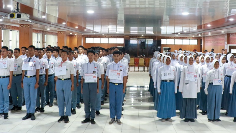 Sebanyak 137 calon Paskibraka Kabupaten Serang, jalanin tahap akhri seleksi. -- Foto: Dok Pemkab Serang -