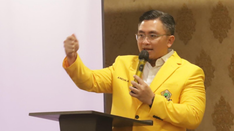 Andika Hazrumy, Babak Baru Golkar Banten! Andika Hazrumy terpilih menjadi Ketua DPD Golkar Provinsi Banten - AMR/RMN -