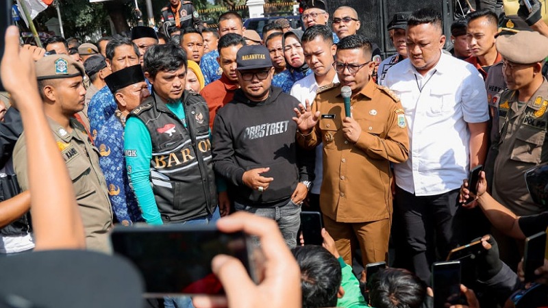 Andra Soni Temui Ojol Banten: Aspirasi Kalian, Tugas Kami!