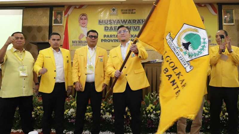 Era Baru Dimulai! Andika Hazrumy Nahkoda Baru Golkar Banten