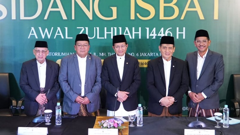 Iduladha Seragam! Pemerintah Tetapkan 1 Zulhijah 1446 H Jatuh 28 Mei Konferensi pers penetapan awal Zulhizah dan hari raya Iduladha. - Foto: Dok Kenag -