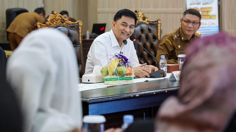 Wagub Banten Dimyati Natakusumah saat menerima Kunker Badan Urusan Rumah Tangga (BURT) DPR RI ke RSUD Banten - Adpimpro Banten -