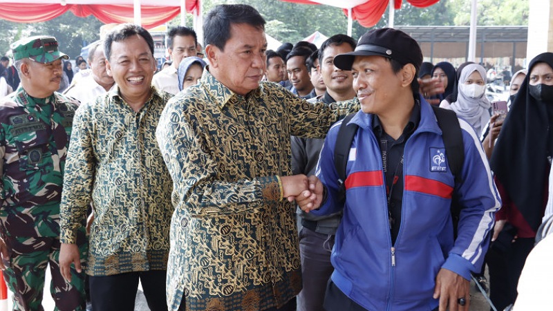 Naker Fest 2025, 8.171 Lowongan Siap Serap Pencaker di Kabupaten Tangerang! Bupati Tangerang Moch. Maesyal Rasyid di acara Naker Fest 2025 - Dok Pemkab Tangerang -