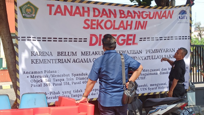 UIN Segel MP & TK Ketilang, Masalah Sewa Tunggakan Yayasan!