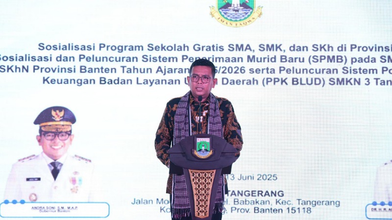 Andra Soni Luncurkan Sekolah Gratis Tingkat Menengah Swasta