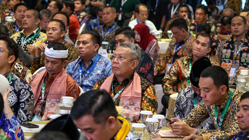 Rapat Koordinasi Penguatan Sinergi Pemberantasan Korupsi Pemerintahan Daerah, yang digelar Komisi Pemberantasan Korupsi (KPK) RI di Candi Bentar Hall, Putri Duyung Ancol, Jakarta, Kamis (10/7/2025). - Foto: Dok. Pemkot Tangsel -