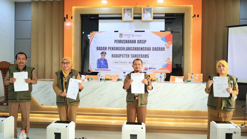 BPBD Tangerang Musnahkan 575 Arsip Lama: Jaga Keamanan Data!