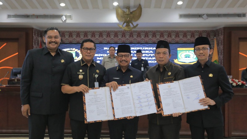 Rencana Pembangunan Jangka Menengah Daerah (RPJMD) Kota Tangerang Tahun 2025–2029, ditetapkan melalui Rapat Paripurna DPRD yang digelar di ruang sidang utama, Kamis (10/7/2025). - Pemkot Tangerang -