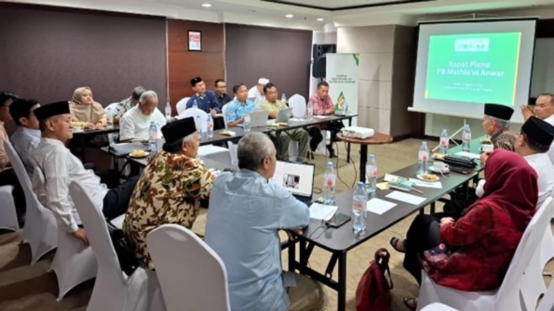 Rapat Pleno Pengurus Besar Mathlaul Anwar (PBMA) di Swiss-Belhotel, Tangerang Selatan, Senin (18/8/2025). - Foto: Asep/PBMA -