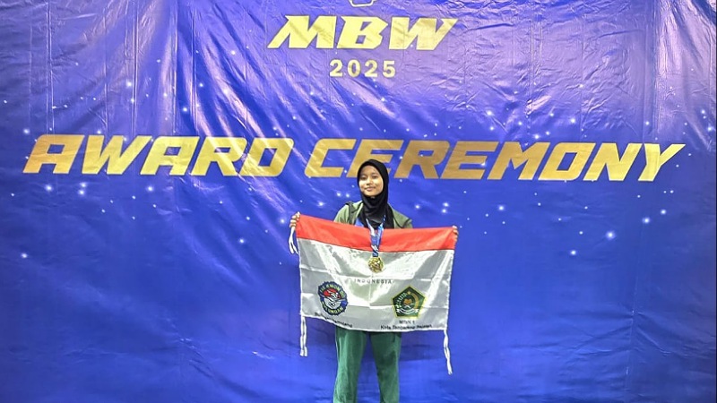 Sabet Medali Emas Taekwondo di Malaysia, Siswa MTSN 1 Tangsel Harumkan Indonesia