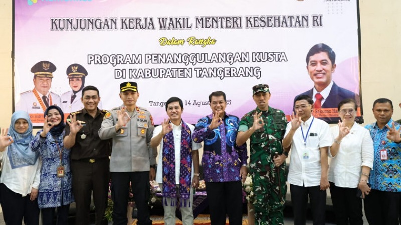 Tangerang Jadi Percontohan Eliminasi Kusta, Wamenkes Apresiasi Komitmen Bupati
