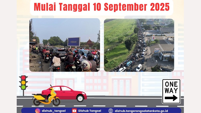 Wajib Baca! Tangsel Uji Coba Sistem Satu Arah di Pondok Cabe