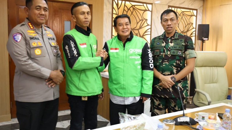 Audensi pngemudi Ojol dengan Bupati Tangerang Maesyal Rasyid, Senin (8/9/2025) - Prokopim Tangerang -