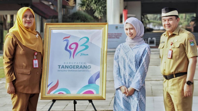 Logo Hari Jadi Kabupaten Tangerang ke-393 diluncurkan di acara Apel Pagi - Foto: Prokopim Tangerang -