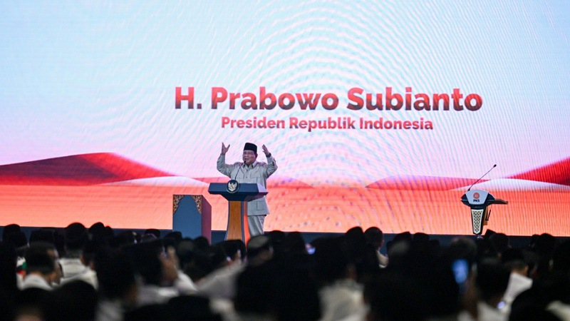 Presiden Prabowo Subianto saat menutup Musyawarah Nasional ke-VI Partai Keadilan Sejahtera (PKS) di Jakarta, Senin (29/9/2025) - Foto: Dok. DPP PKS -