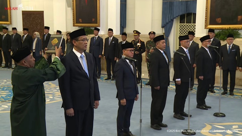 Prabowo Lantik Lima Menteri Baru, Posisi Menpora & Menpolkam Masih Kosong!