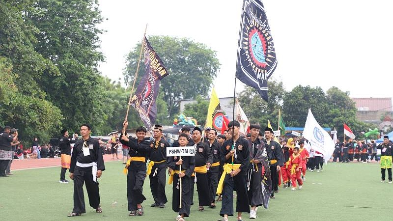 Tumpah Ruah di Parade Pencak Silat di Alun-Alun Cibodas Kota Tangerang
