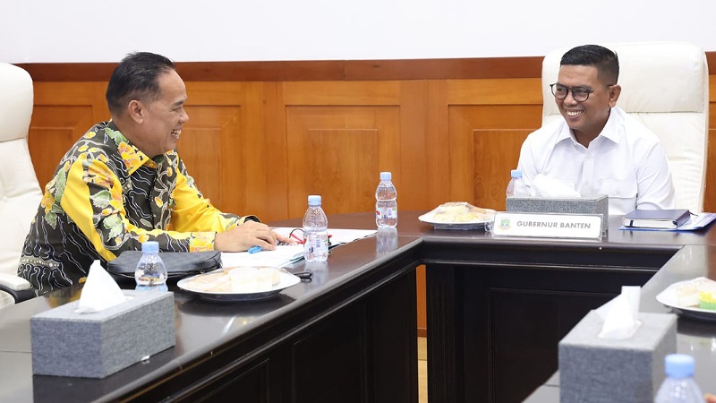 Gubernur Banten Ajak PAPPRI Gelar Panggung Gembira Libatkan UMKM Gubernur Banten Andra Soni saat menerima kunjungan PAPPRI Provinsi Banten di Ruang Rapat Gubernur, Kota Serang, Jumat (24/10/2025). - Biro Adpimpro Banten -