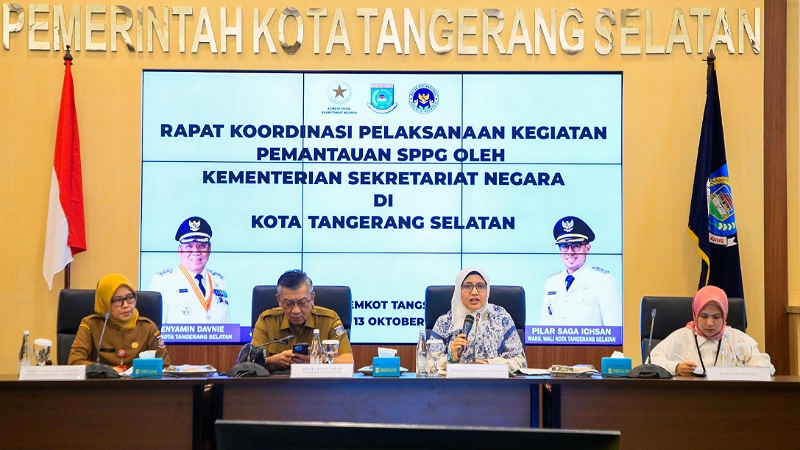 Rakor Pemantauan SPPG, Pemkot Tangsel Siap Kawal Program Makan Bergizi Gratis