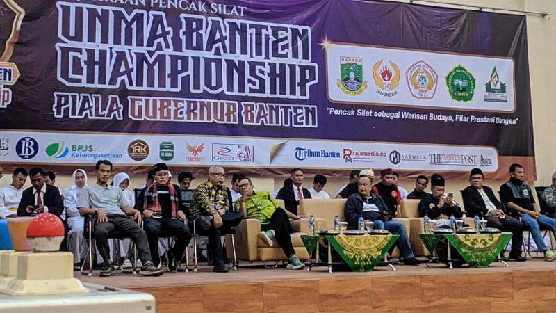 UNMA Banten Gelar Kejuaraan Pencak Silat, Beasiswa Penuh untuk Juara Menanti! Universitas Mathla'ul Anwar (UNMA) Banten menggelar ajang Kejuaraan Pencak Silat UNMA Banten Championship 2025 yang memperebutkan Piala Gubernur Banten. - Asep/Ist -