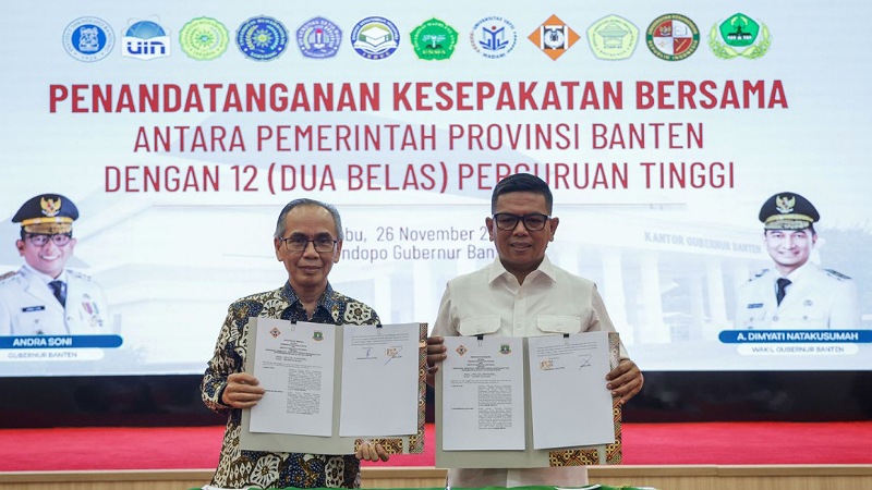Dari ITB hingga UIN Jakarta, 12 Perguruan Tinggi Diapit Andra Soni Perkuat Pembangunan Banten