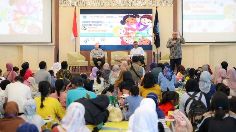 Wali Kota Tangsel Benyamin Davnie saat mengisi kegiatan Harkodia 2025 - Pemkot Tangsel -