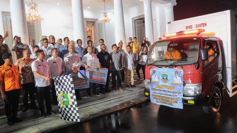 Banten Lepas Rp3 Miliar & Bantuan Logistik untuk Aceh - Sumatera