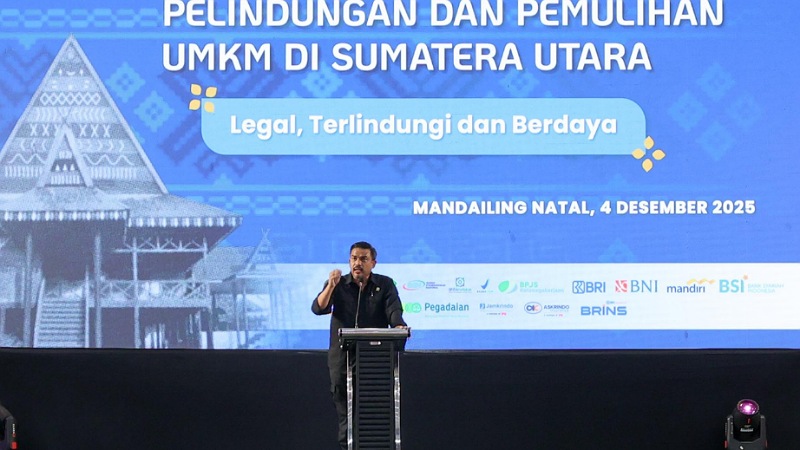 Kementerian UMKM Gelar Layanan & Bantuan Langsung Lindungi UMKM Mandailing Natal