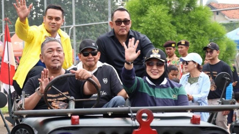 Wabup Tangerang Intan Nuru Hukmah meluncurkan City Tour komunitas wisata kreatif Tangerang - Prokopim Tanngerang -