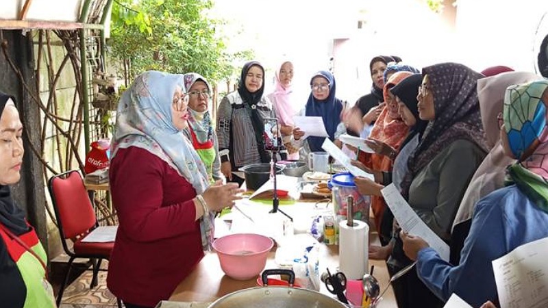 Pelatihan memasak yang dieselnggarakan DP3AP2KB Kota Tangerang - Dok Pemkot Tangerang -