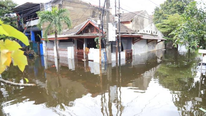 Genangan 1 - 2 meter di wilayah Perumahan Periuk Damai, Kecamatan Periuk, Kota Tangerang, Provinsi Banten, Selasa (27/01/26) - Foto: Diskominfo Kota Tangerang -