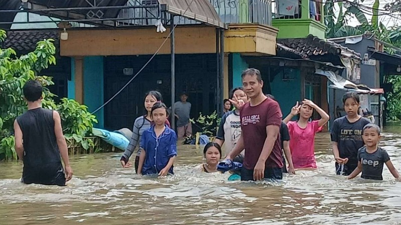 Banjir Meluas di Tangerang, Sungai Meluap Rendam Ribuan Rumah dan 108 Hektare Sawah