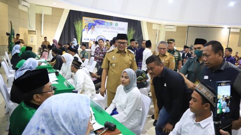 Wakil Wali Kota Tangerang Maryono saat menghadiri isbat nikah masal - Dok Pemkot Tangerang -