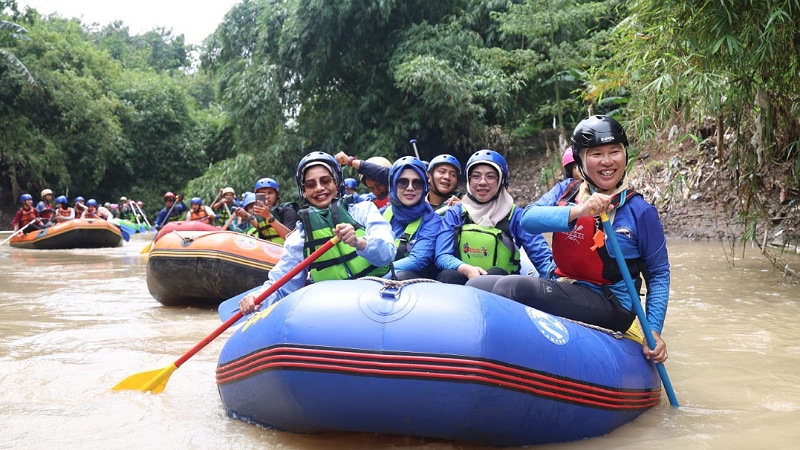 Tinawati Jajal Wisata Air Kali Cibanten, Sungai Disiapkan Jadi Ruang Edukasi dan Ekonomi