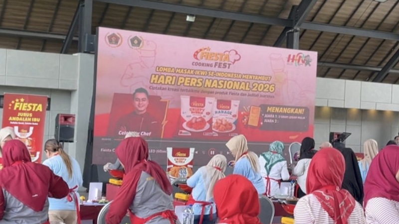 Lomba Masak IKWI se-Indonesia Menyambut HPN 2026, yang digelar di Hotel Aston, Kota Serang, Jumat (7/2/2026). - Biro Adpimpro Banten -