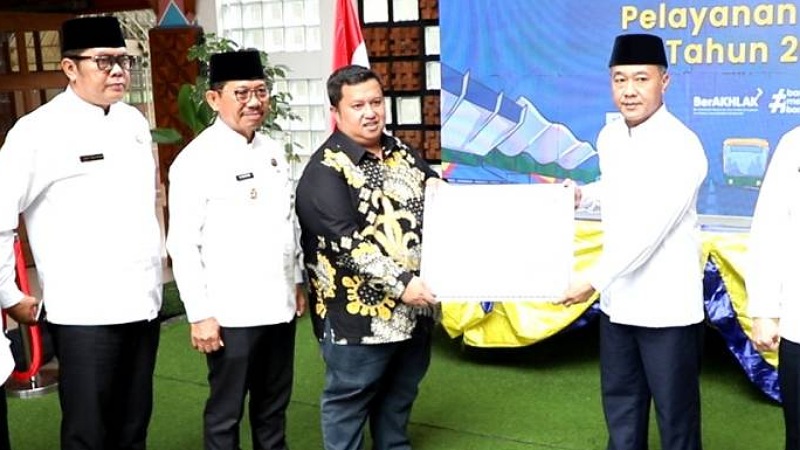 Disdik Kota Tangerang meraih opini penilaian maladministrasi pelayanan publik dengan kategori sangat baik. dari Ombusdman Banten - Dok Pemkot Tangerang -